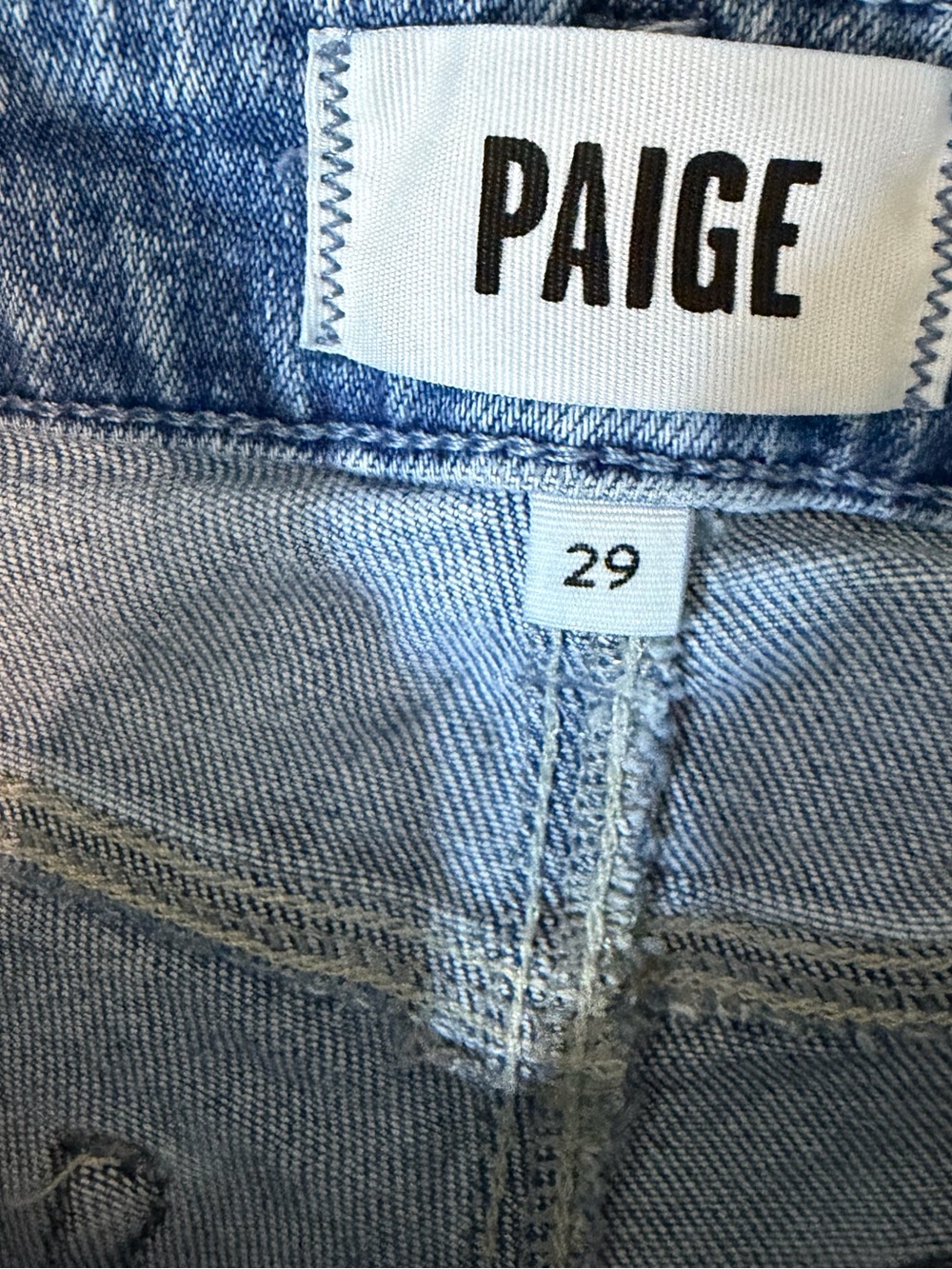 PAIGE Laurel Canyon Jeans 29 High Rise Flare Bootcut Medium Wash Stretch Denim - Picture 7 of 12